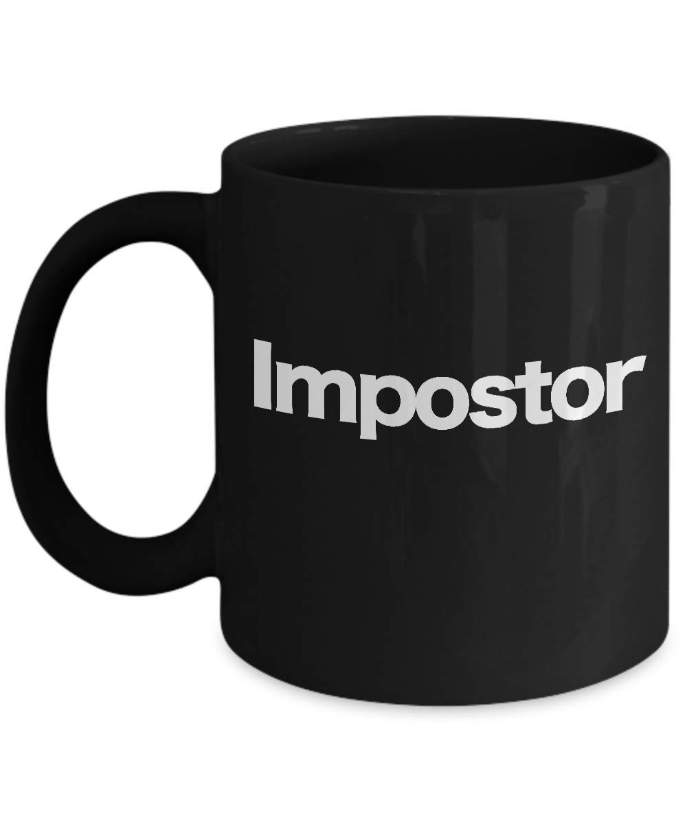 Amazon.com: Impostor Mug Black Coffee Cup Imposter Among Us : Home & Kitchen