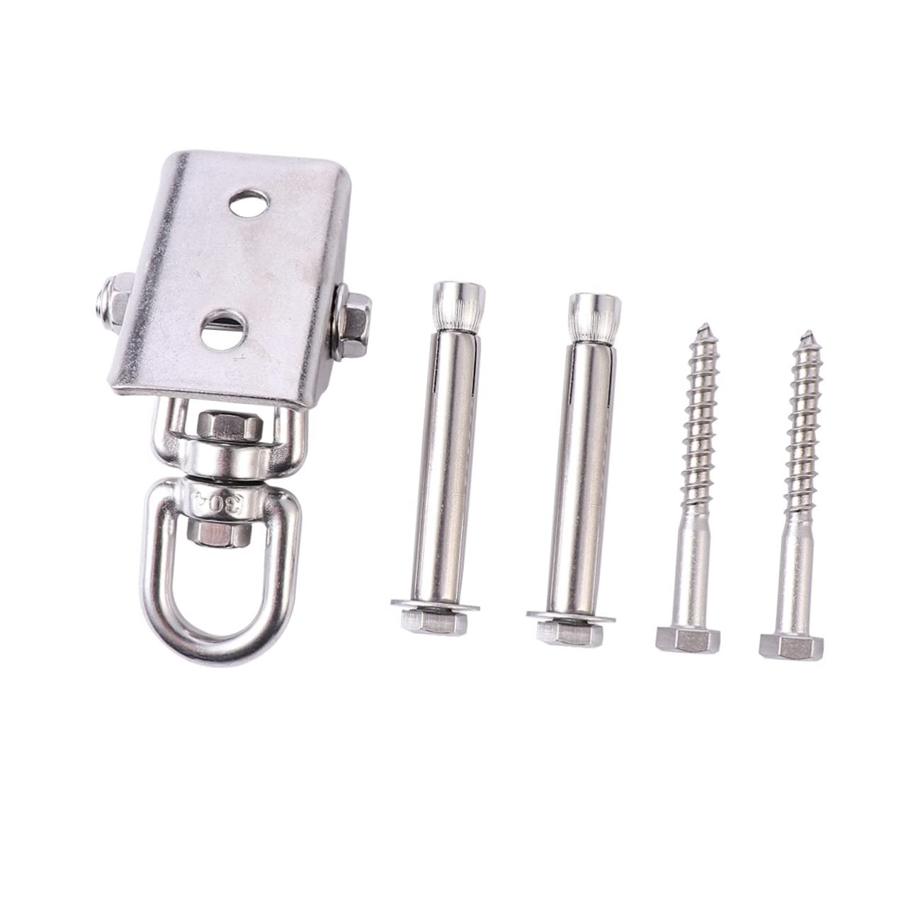 Kit para Colgar Hamacas Giratorias de 360° de Acero Inoxidable