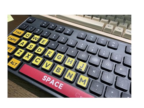 Calcomanías para Teclado con Letras Grandes y Alto Contraste miniatura 3