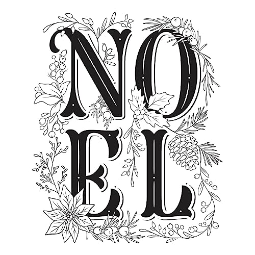 Spellbinders Festive Noel Press Plate from The BetterPress Christmas Collection, Metal - Image 4