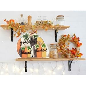 CYNOSA Fall Decorations for Home Blessed Grateful Thankful Fall Decor Farmhouse Wooden Pumpkin Tabletop Signs for Home Thanksgiving Living Room Harvest CYNOSA Fall Decorations for Home Blessed Grateful Thankful Fall Decor Farmhouse Wooden Pumpkin Tabletop Signs for Home Thanksgiving Living Room Harvest