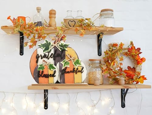 CYNOSA-Fall-Decorations-for-Home-Blessed-Grateful-Thankful-Fall-Decor-Farmhouse-Wooden-Pumpkin-Tabletop-Signs-for-Home-Thanksgiving-Living-Room-Harvest CYNOSA Fall Decorations for Home Blessed Grateful Thankful Fall Decor Farmhouse Wooden Pumpkin Tabletop Signs for Home Thanksgiving Living Room Harvest