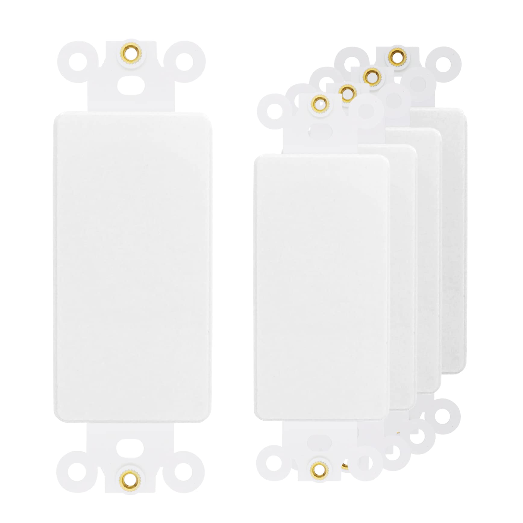 Obturateur QuickPort blanc avec écrou lot de 5 inserts vierges