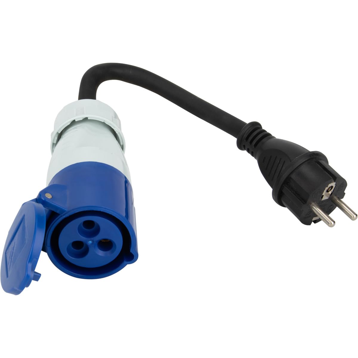 Adattatore Caravan maschio 2P+T femmina CEE 17