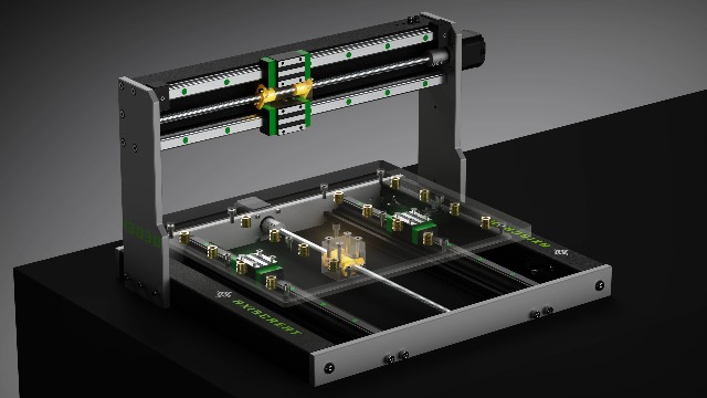 Axiscreat 3030 CNC Machine 710W Router, Touch Control 300x300x75mm