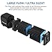 NO.17 Submersible Aquarium Internal Filter 8W, Adjustable Fish Tank Filter with 200 GPH Water Pump for 10-50 Gallon Fish Tank Black