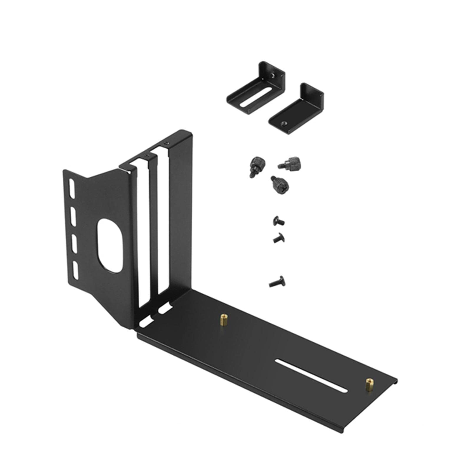 MAXBELL Black PCIe 16X Graphics Card Vertical Bracket Mount GPU Holders Adapter-image-0
