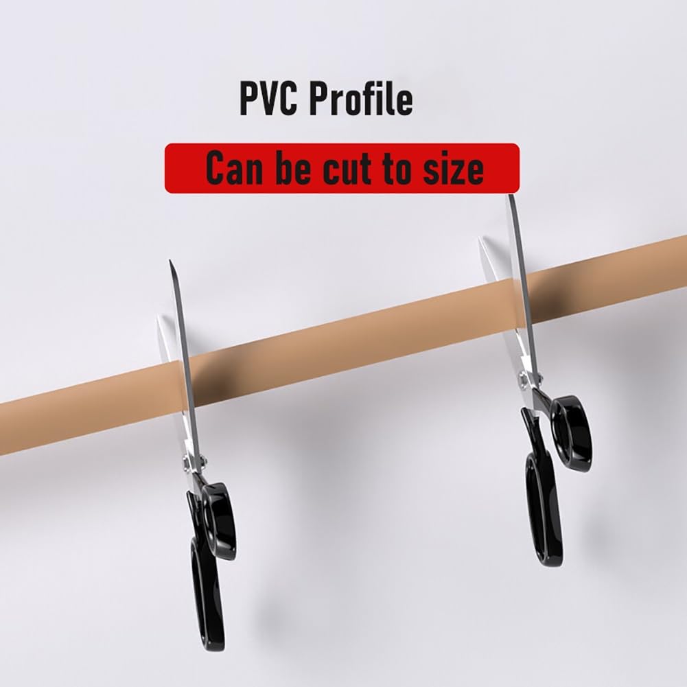 Soglia di dislivello pavimento in PVC autoadesiva 7×100 cm, Profilo di livellamento per piastrelle per rampe di porte e tavole laminate(Brown)