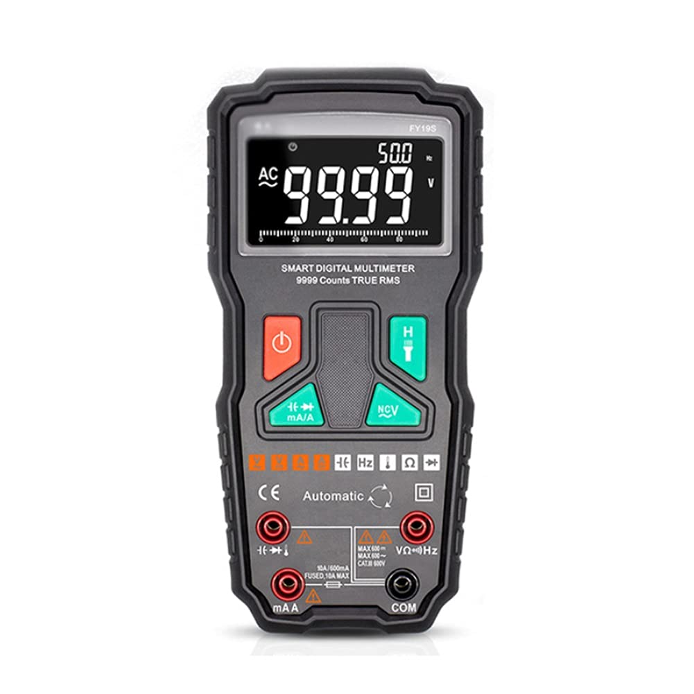 SJYDQ Counts Digital Multimeter High Precision Digital Multimeter NCV Smart Auto Ranging AC/DC Flashlight