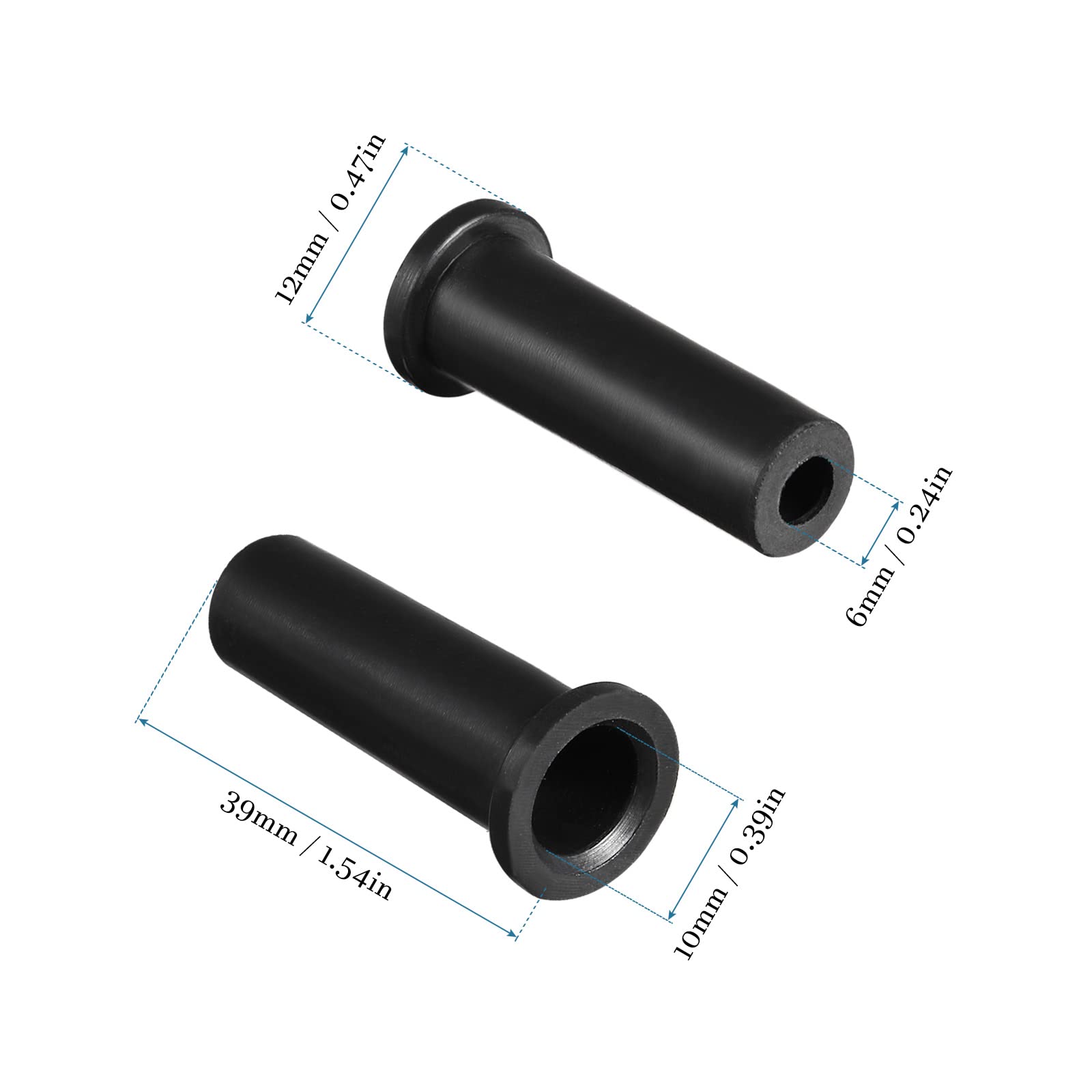 DMiotech 20 Pezzi Manicotti Gomma Antistrappo 20x10x6mm Per Cavi
