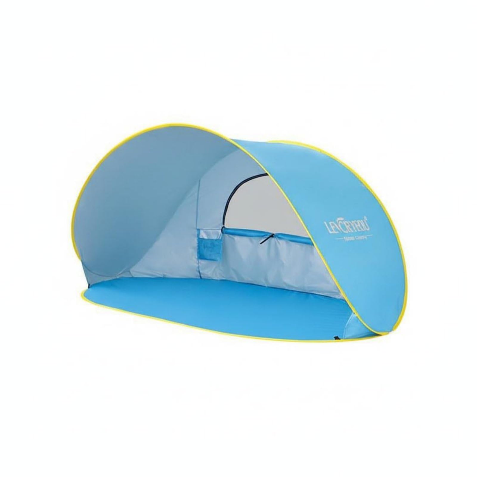 Tienda de Protección Solar para Niños Carpa Infantil Refugio de Playa Sombrilla Portátil Despliegue Rápido con Poliéster Recubierto y Protección Solar, Azul Lago, Sin Puerta