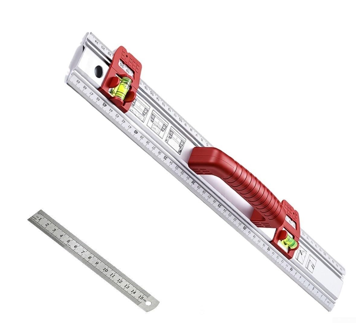 para nivel para profesional Aluminio 50cm Doble Vial Horizontal(50cm)