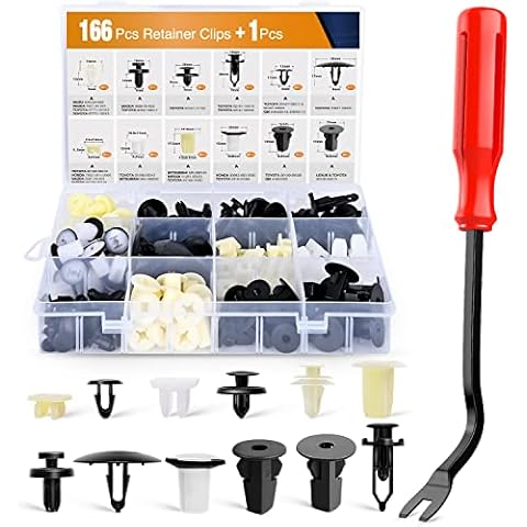 GOOACC GRC-81 166 Pcs Car Retainer Clips Cover