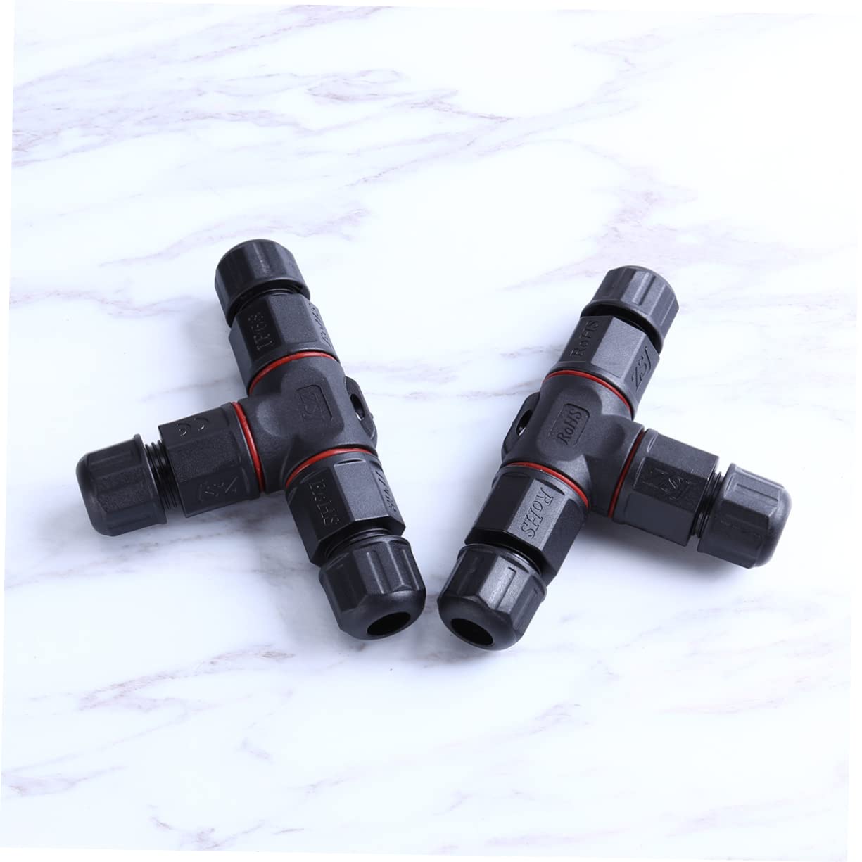 Angoily 6 Stk Schranktür-organizer Niederspannungskabelverbinder Messbecher Draht Kabel Verbinder Kabelspleißverbinder Außenleuchten Ip68-kabelstecker Stromkabel 3 Wege Wasserdicht Adapter