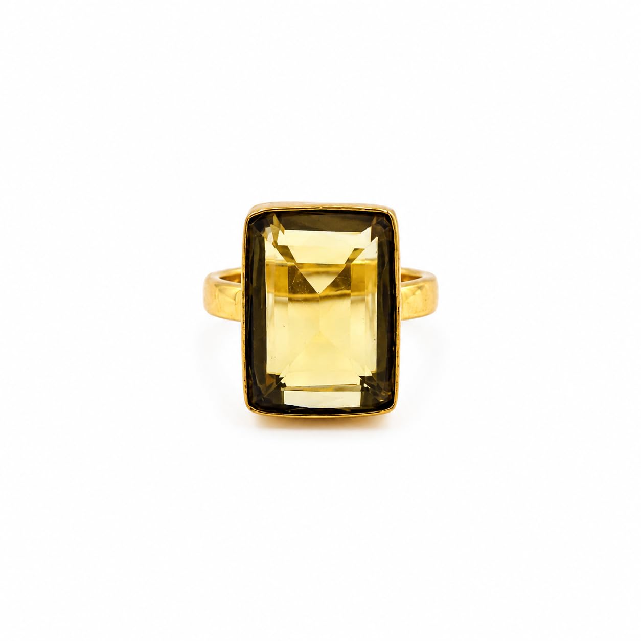 RidVik Gold Plated Unisex Ring Gemstone Fashion Unique Jewelry Adjustable Ring Fashionable Jewellery For Men & Woman for Gifting Aniversary Wedding