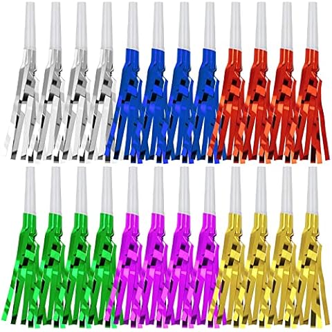 24Pcs Glitter Metallic Noise Makers Cover