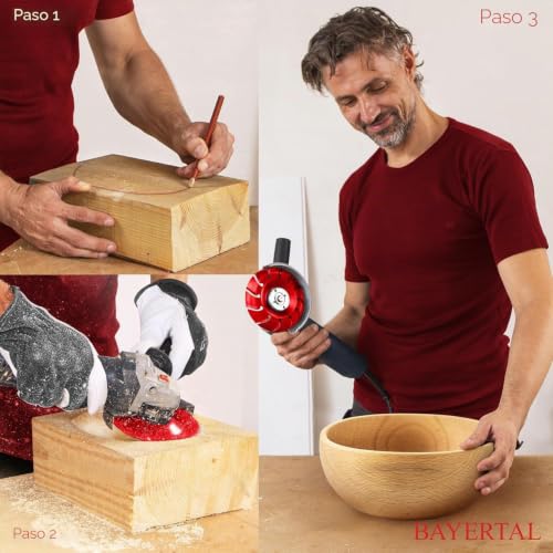 Disco para madera 125 mm para amoladora amolado y desbaste 4