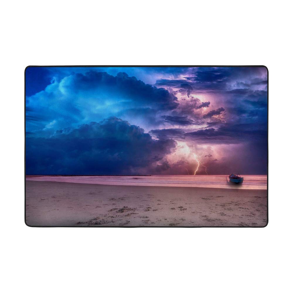 Tapis coloré Ruchen en velours corail pour réchauffer un sol froid de chambre