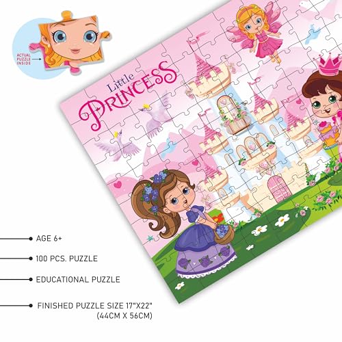Image of Ankit Toys & Games 100-Piece Jigsaw Puzzle for Kids, Educational, Develops Motor Skills & Cognitive Learning (Little Princess)