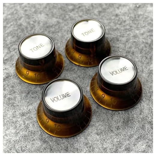 Perillas de repuesto para guitarra eléctrica, 2 volúmenes, 2 tonos, para Gibson Les Paul SG Stratocaster Epiphone LP ST Pickup Control (marrón)
