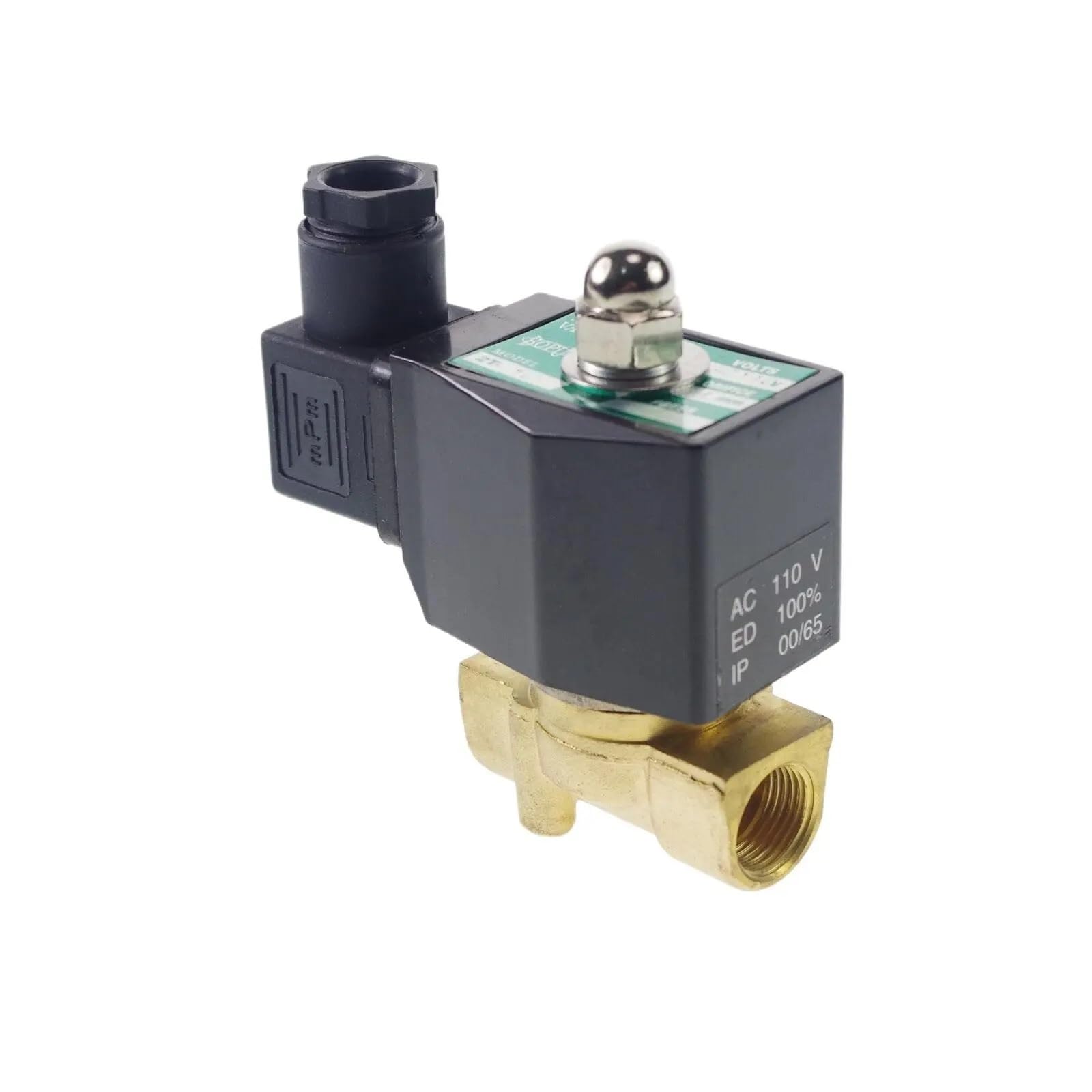 Solenoid, 3/8" 12/24VDC 110/220VAC Brass 2 Ways Solenoid Valve(220v)