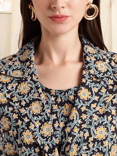 Image of MIRCHI FASHION Women's Co-Ords Kurta Set Cotton Floral Printed Kurta with Plazzo
