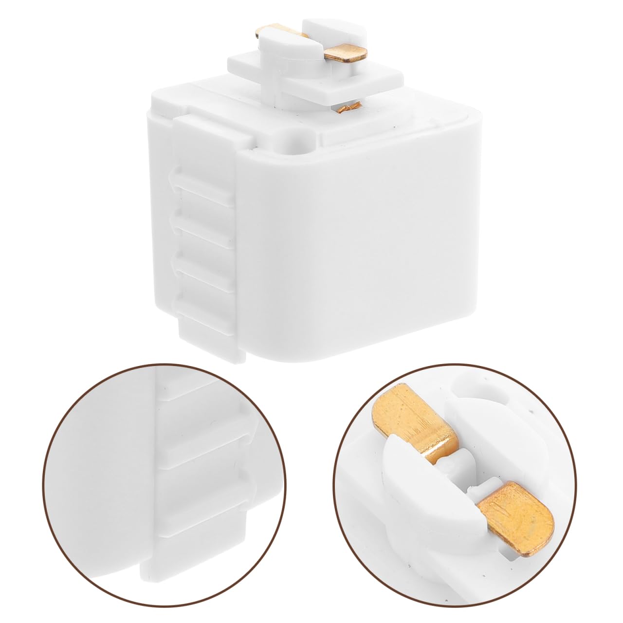White 2 Wire Track Lighting Connector - Tool-Free Installation Rail Joiner for Spotlights Pendant Lamps & Adjustable Lighting Systems - Image 2