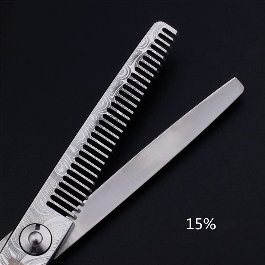 Ciseaux De Coupe De Cheveux De 6,0 Pouces Set, 440C Japonais en Acier Inoxydable Ciseaux De Cheveux Ciseaux De Cheveux, pour Hommes Femme Enfants Animaux Domestiques Salon Barber