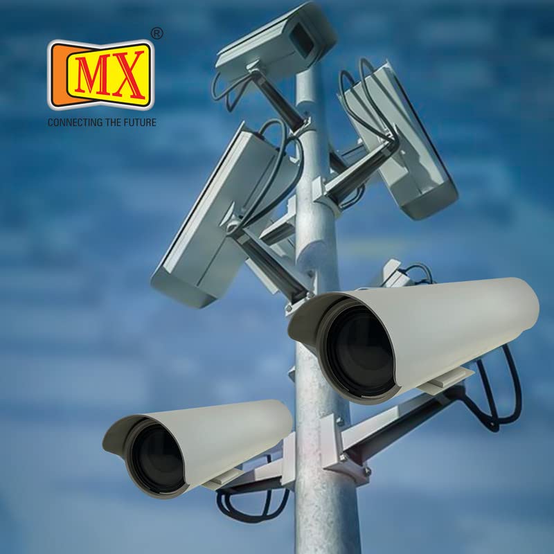 MX Outdoor WiFi CCTV Bullet Camera Housing for Dust Cover Protection IP66 Weather Resistant Ethernet Port Made in India 1