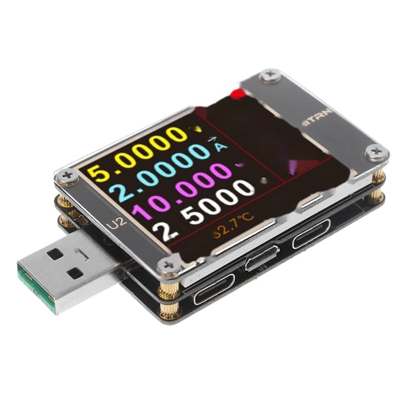 Tester USB QC4.0+ PD3.0 2. PPS szybkie ładowanie protokołu pojemność miernik prądu stałego 4 ~ 24 V 5 A WITRN-U2 Tester kolorowego wyświetlacza USB