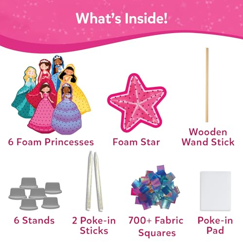 Image of Skillmatics Poke-in Art - Magical Princesses, DIY Wood Craft Kits | Mess-Free Creative Fun for Kids, Colorful Craft Activity, Gifts for Girls & Boys Ages 4, 5, 6, 7, 8, 9
