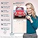 Fiat 500 2026 Calendar | Square MONDAY START GRID Wall Calendar | Car Enthusiast Gift | Plastic Free Packaging | by Avonside Publishing