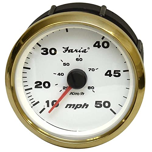 Faria Boat Speedometer Gauge SEK033A | Euro Sport 3 1/4 Inch