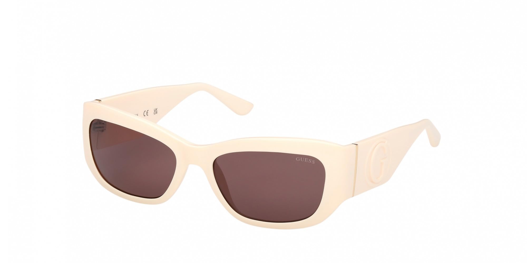 Guess Violet Woman Gu00253 25Y Sunglasses Injected Ivory Squared Normal
