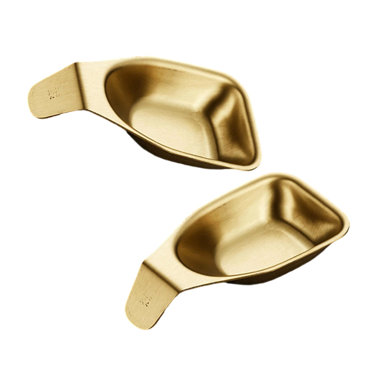 Elnwnnkc 2 Pack Miniature Sauce Dishes, Stainless Steel Rustproof Appetizer Plates for Family Meals, Outdoor Dining, BBQ Nonslip Sauce Dipping Dishes