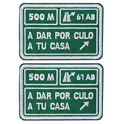 AXEN 2PCS A Dar Por Culo A Tu Casa Patch, Style 1