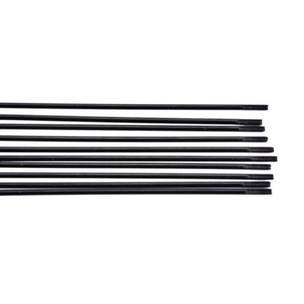 10 raggi per bicicletta in acciaio inossidabile, accessori per biciclette (Nero, dimensione: 170 mm, 10 pezzi)