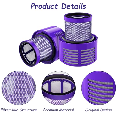Miniatura 3 de 2 Filtros De Repuesto V10 Para Dyson V10 Cyclone Series, V10 Absolute, V10 Animal, V10 Total Clean, Sv12