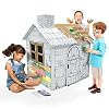 Adventure Awaits! Kids Cardboard Farm Playhouse - Color, Draw, and Customize - Great for Playtime and Arts-and-Crafts Time