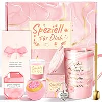 Geschenke für Frauen, Wellness Geschenkset - Geburtstagsgeschenk für Frauen, Mama Geschenk, Geschenk für Freundin & beste Freundin Geschenke, Entspannungs Spa Geschenkkorb