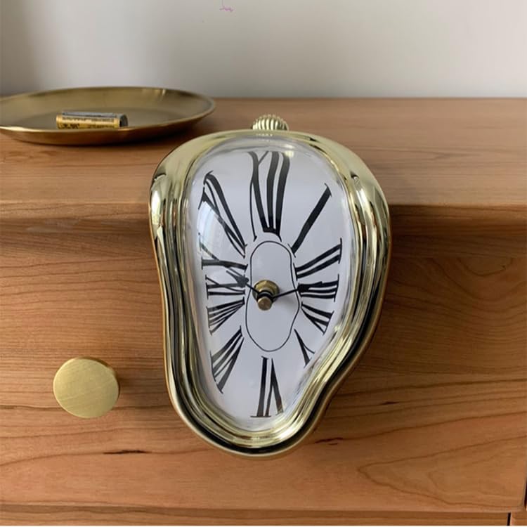 セール‼️アンティークタワークロック Musical tall clock 絵 Amazon.co.jp: 溶ける時計 アートウォールク 90度曲がったアート