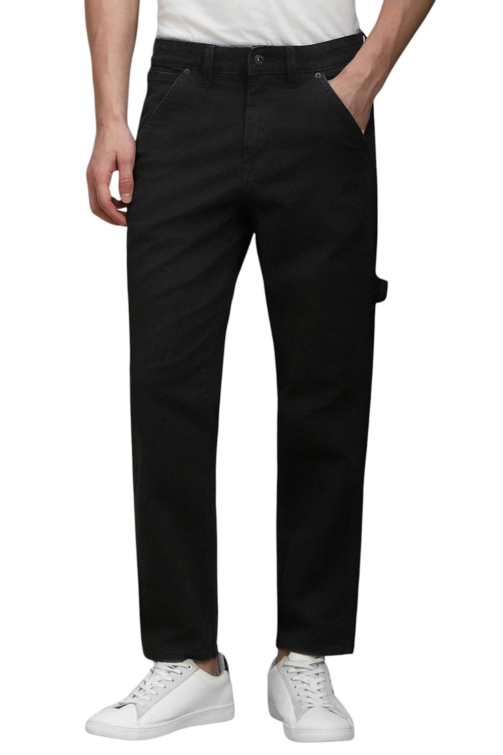 Louis Philippe Men’s Slim Fit Mid Rise Jeans