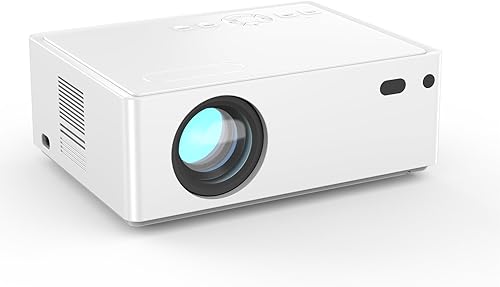 Proyector Sistema de TV Andriod Smat incorporado con WiFi y Bluetooth, proyector portátil Full HD 1080P, proyector de películas compatible con TV