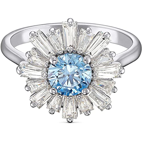 Swarovski 125 Anniversary Sunshine Women's Silver Tone 52 Ring 5537795