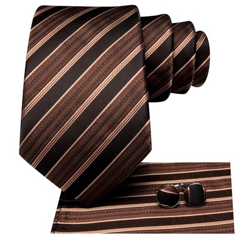 Image of Hi-Tie Men 63inches Tie Set Extra Long Necktie Paisley Tie Pocket Suqare Cufflinks Big and Tall Men Tie