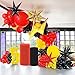 Red black yellow balloon garland kit 148pcs with Flash lightining Starburst mylar balloons for Cartoon superhero theme Race Car Party Theme birthday decorations