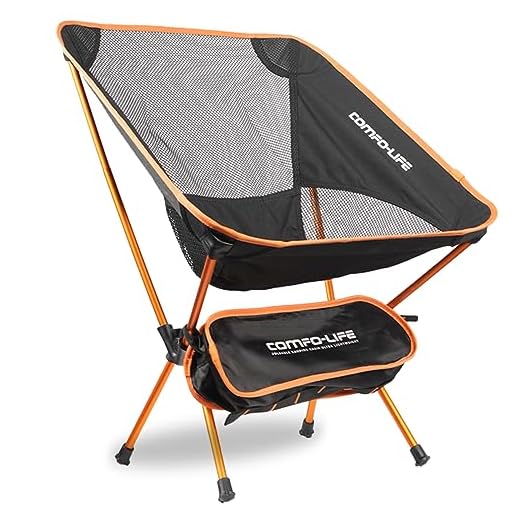 COMFO-LIFE Portable Camping Chair - Backpacking Chair Ultra Lightweight and Durable Lawn Chairs, Camp, and Backpacking Chair - Ideal for Travel and Outdoor Adventures - Ultralight & Compact