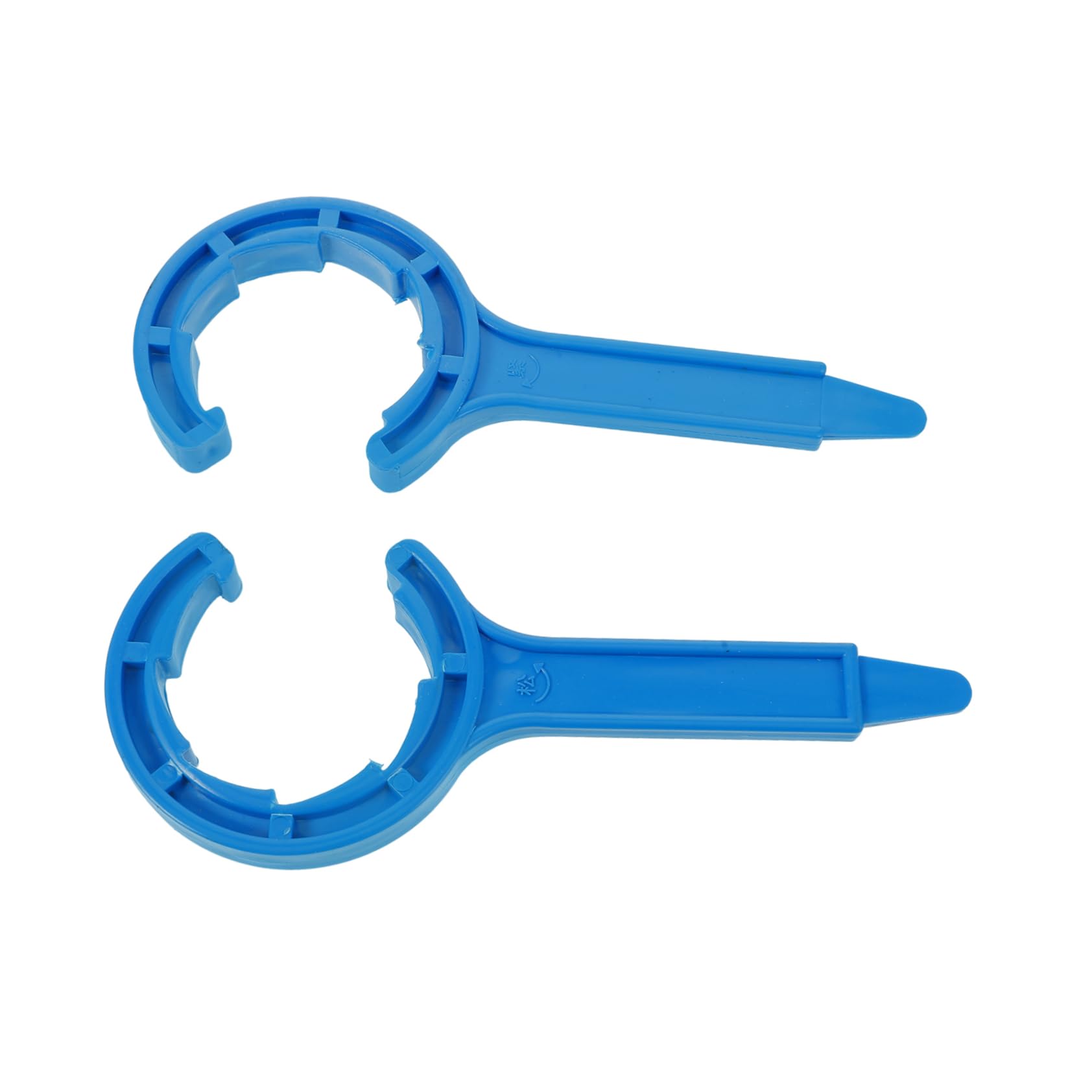 2Pcs Blue Bucket Lid Openers - Manual Gallon Pail Opener Tool for Easy Paint can and Bucket Lid Removal Ergonomic Design for Home and Industrial Use