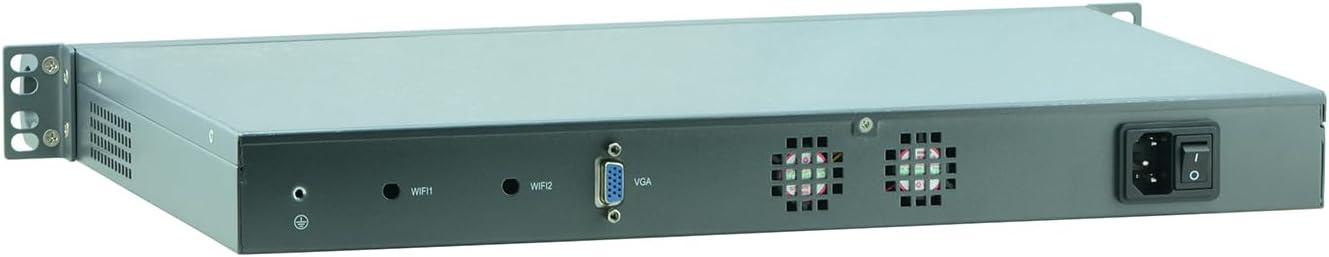 1U Rackmount Firewall Hardware Celeron J4125, Mikrotik, OPNsense, VPN, Network Security Appliance, Router PC, RZ08, 6 x Intel 2.5GbE LAN, Console, 16G RAM, 128G SSD