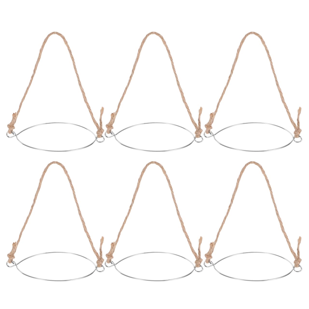 Cintres en fil de jute pour bocaux Mason à large ouverture (86 mm) DOITOOL - Lot de 6